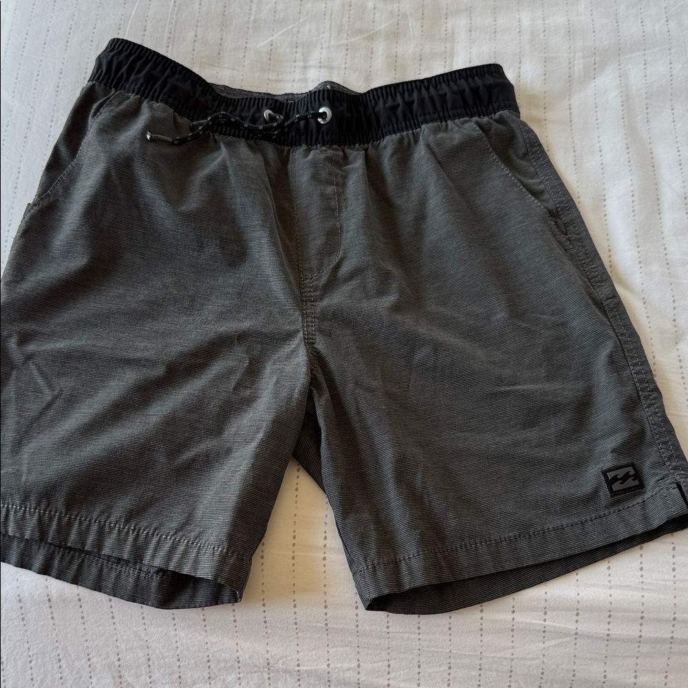 Billabong Charcoal Elastic Waist Shorts